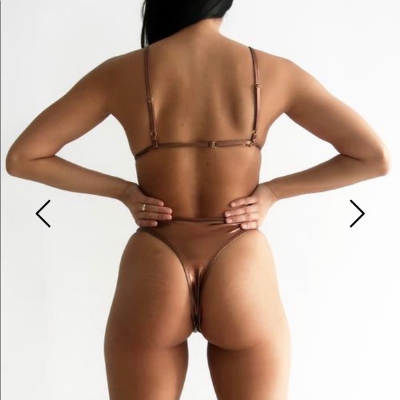 437 swim Other - Fourthreeseven 437 new metallic bikini sporty/sexy